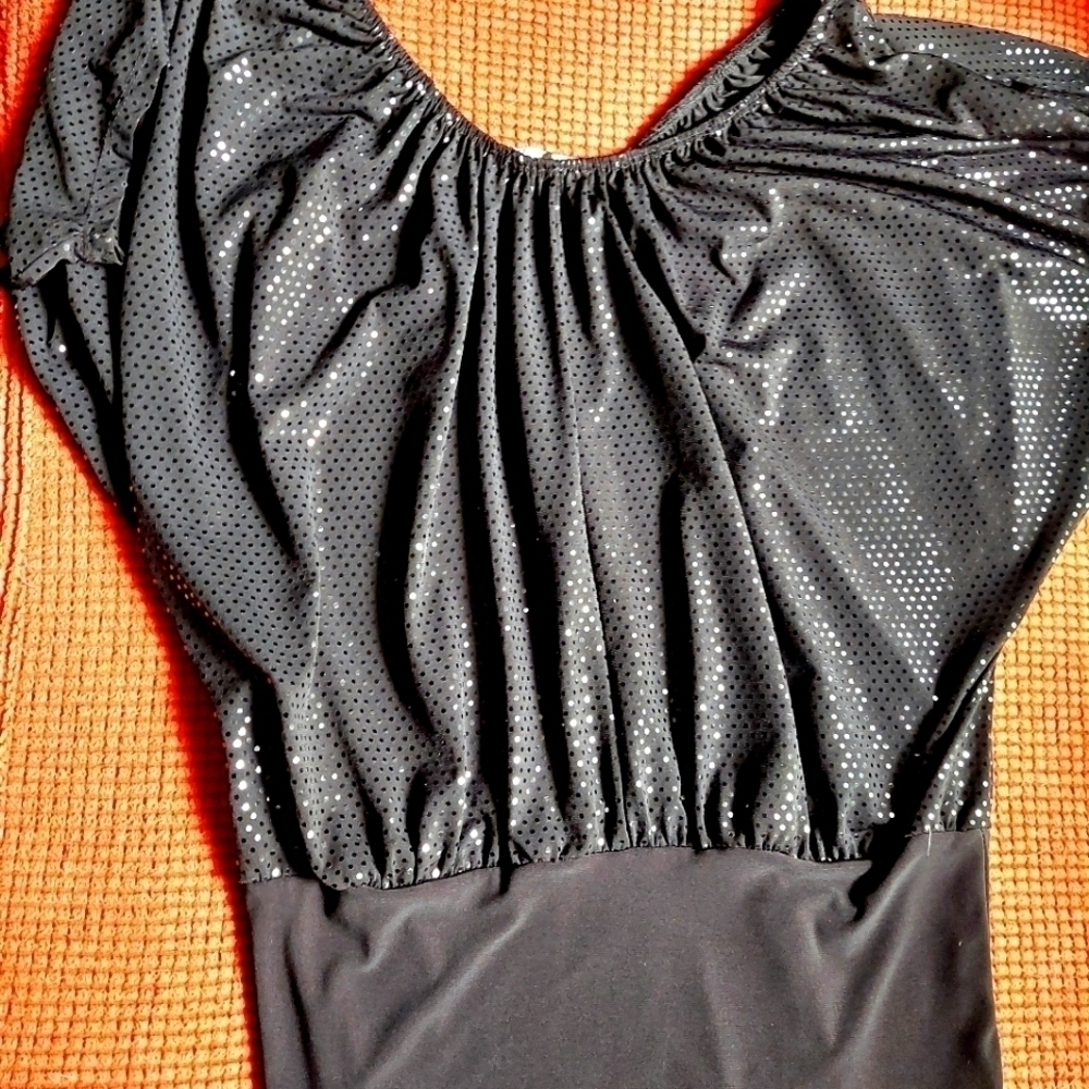 Tattoo Black Squence Top. Size Medium